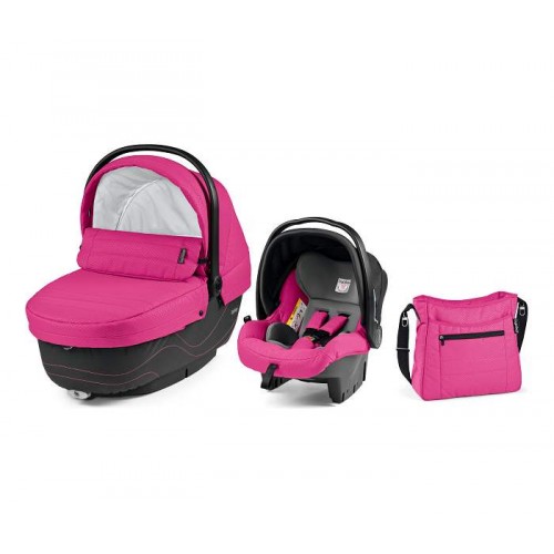 Set nosiljka, autosedište i torba Modular XL Bloom Pink