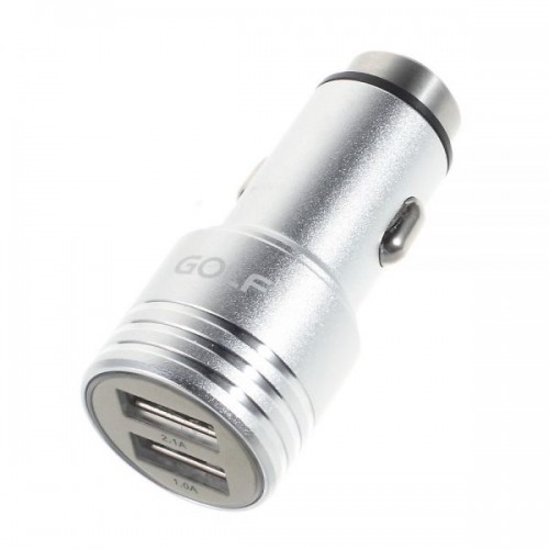 Auto punjač metalni 2USB 2.1A GOLF GF-C06S