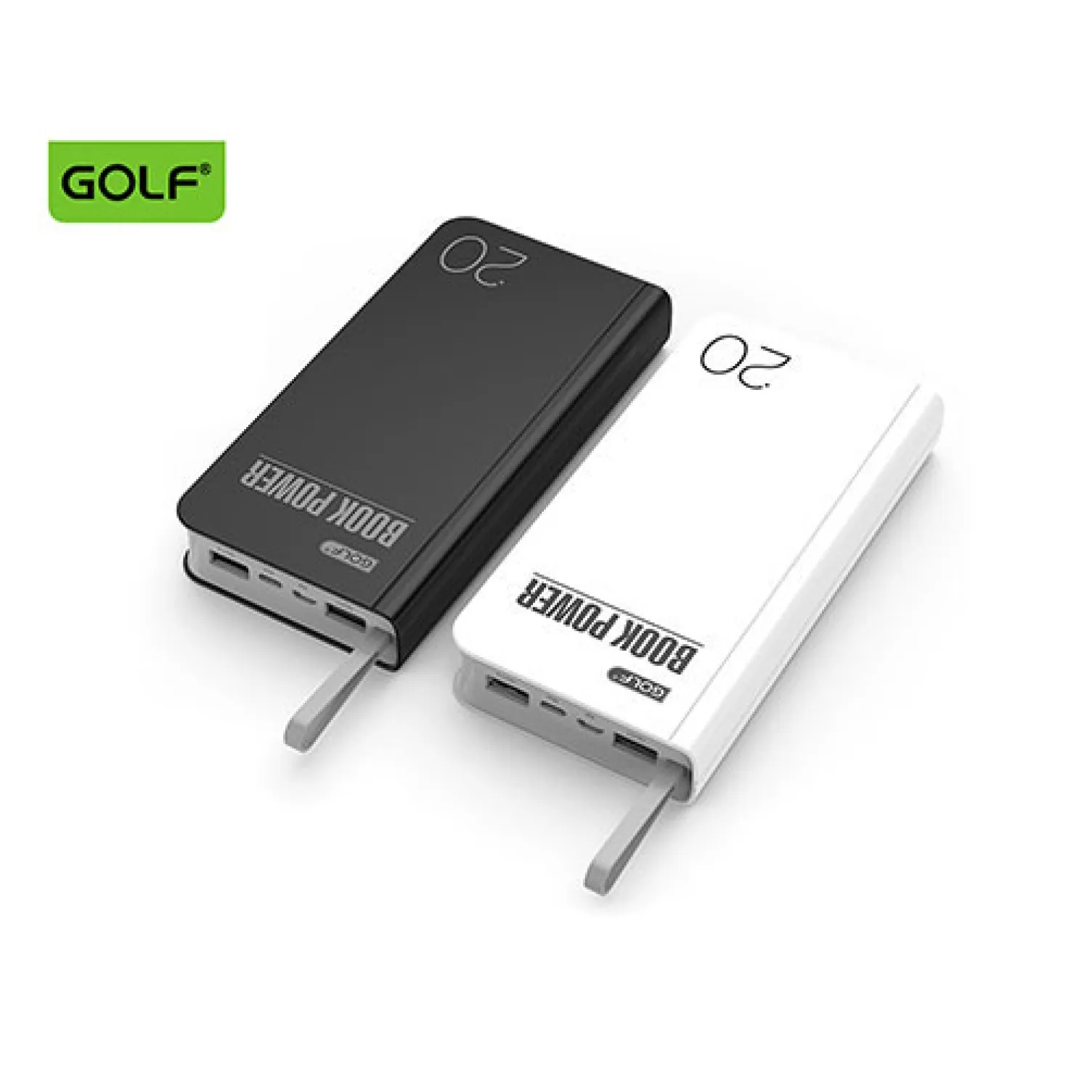 Power bank 20000mAh GOLF G30 beli 2xUSB Olimp Sport