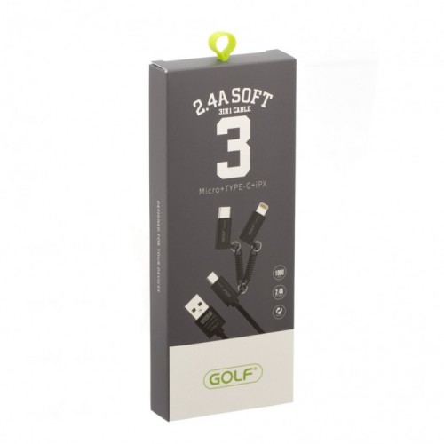 USB kabl 3u1 Mikro-Tip C-IP GOLF GC-51