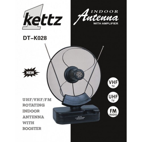 Sobna TV/FM antena Kettz DT-K028 + pojačivač