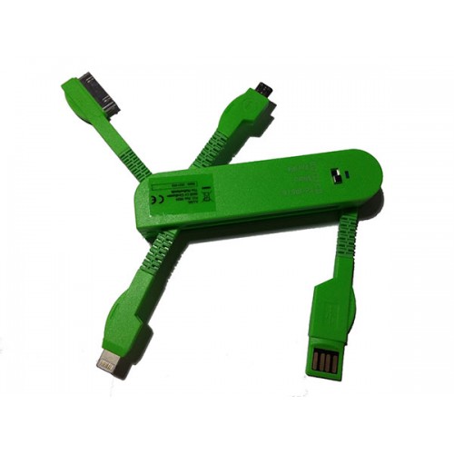 USB punjač univerzalni za mobilne zeleni