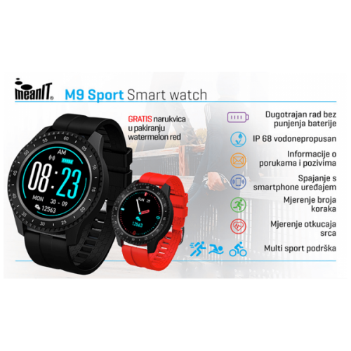 Smart watch M9 Sport vodootporan IP68