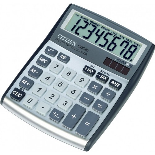 Stoni kalkulator Citizen CDC-80 srebrna