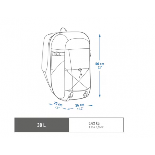 Ranac Arpenaz 100 od 30 L plavi 