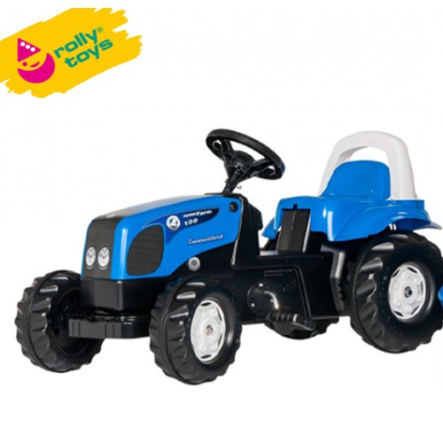 Traktor na pedale sa prikolicom Rolly Kid Landini Powerfarm plavi