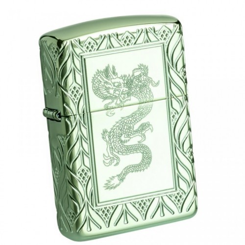 Upaljač Zippo High Polish Green Elegant Dragon