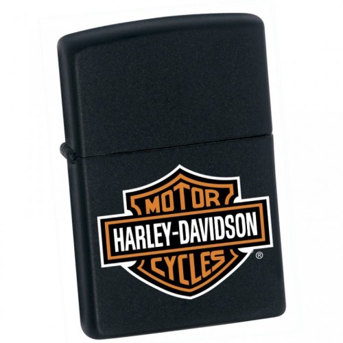 Upaljač Zippo Harley Davidson Logo Black Matte