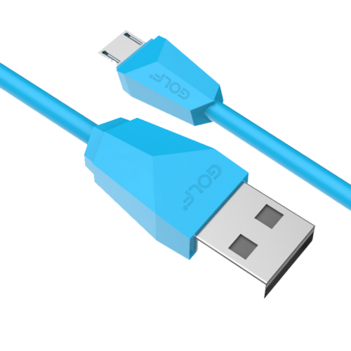 USB kabl na mikro usb 1m GOLF GC-27 plavi