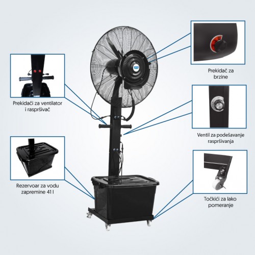 ventilator sa raspršivačem 41 l
