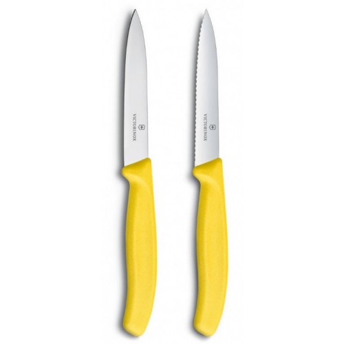 Victorinox kuhinjski nož set reckavi+ravni žuti