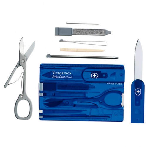 Victorinox multifunkcionalni alat Swiss Card Translucent BLUE 