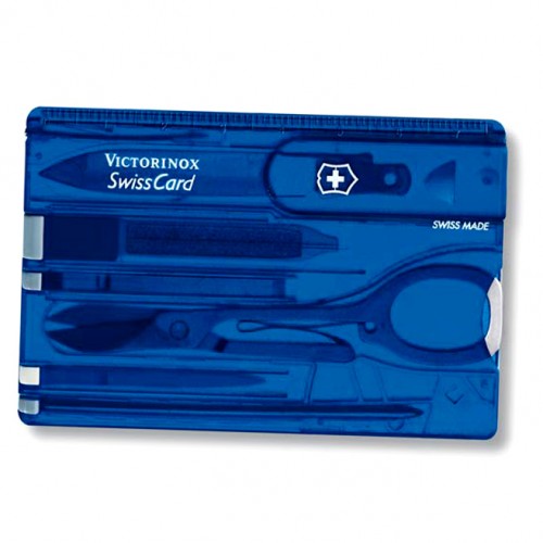 Victorinox multifunkcionalni alat Swiss Card Translucent BLUE 