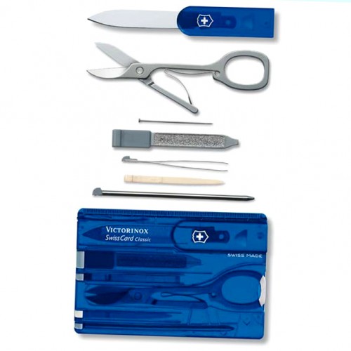 Victorinox multifunkcionalni alat Swiss Card Translucent BLUE 