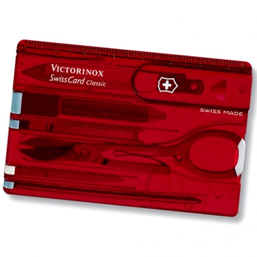 Victorinox multifunkcionalni alat Swiss Card Translucent RED