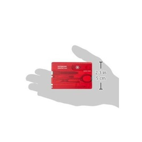 Victorinox multifunkcionalni alat Swiss Card Translucent RED