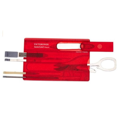 Victorinox multifunkcionalni alat Swiss Card Translucent RED