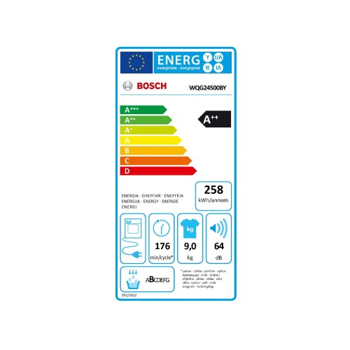 Bosch WQG24500BY mašina za sušenje veša 