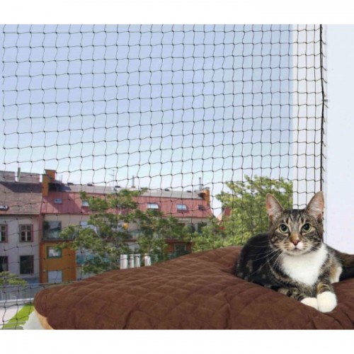Zaštitna mreža za mačke crna 4x3 m