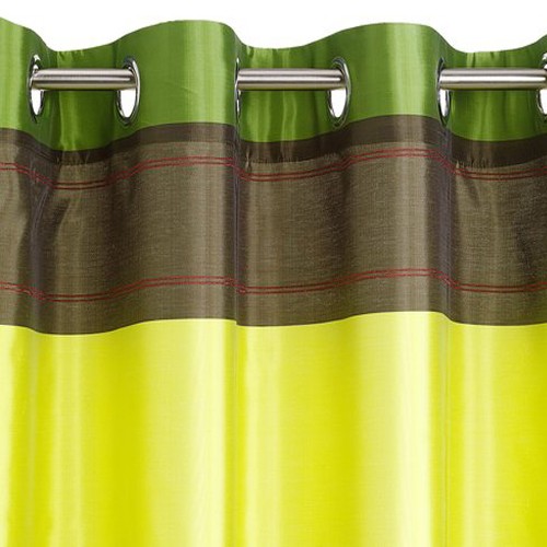 Zavesa Bras 140x245 cm zelena sa dezenom