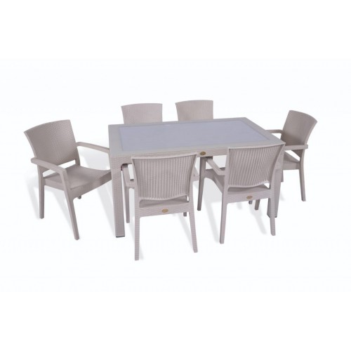 Sto 150x90 sa staklom Cappuccino