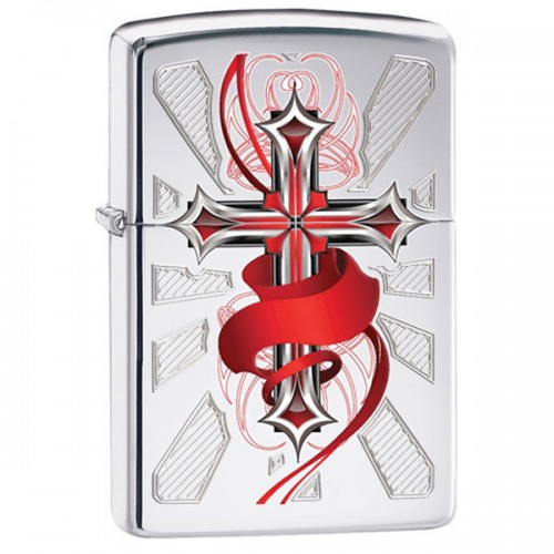 Zippo upaljač Cross with Wings