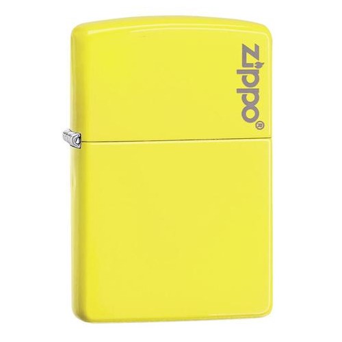 Zippo upaljač Neon Yellow Zippo Logo