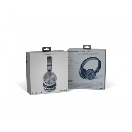 Slušalice crne ENERGY SISTEM BT Urban 2 Radio Graphite