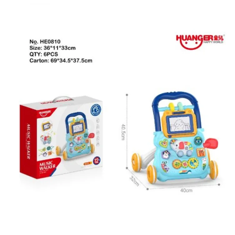 Hk Mini muzička guralica sa piši briši tablom 