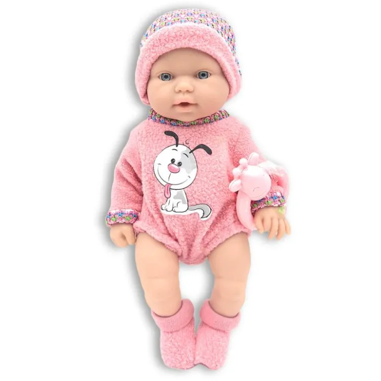 Lutka beba 25 cm sa kucom