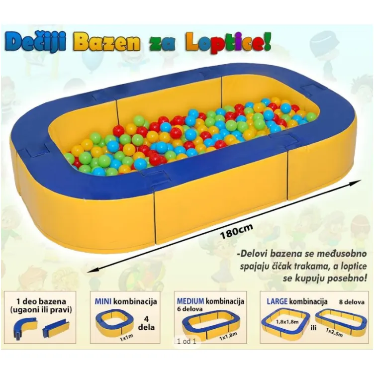 Dečiji bazen za loptice Large