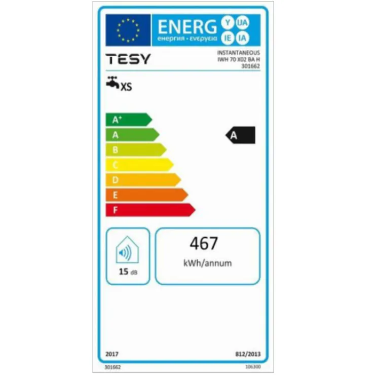 Bojler električni protočni Tesy IWH 70 X02 BA H