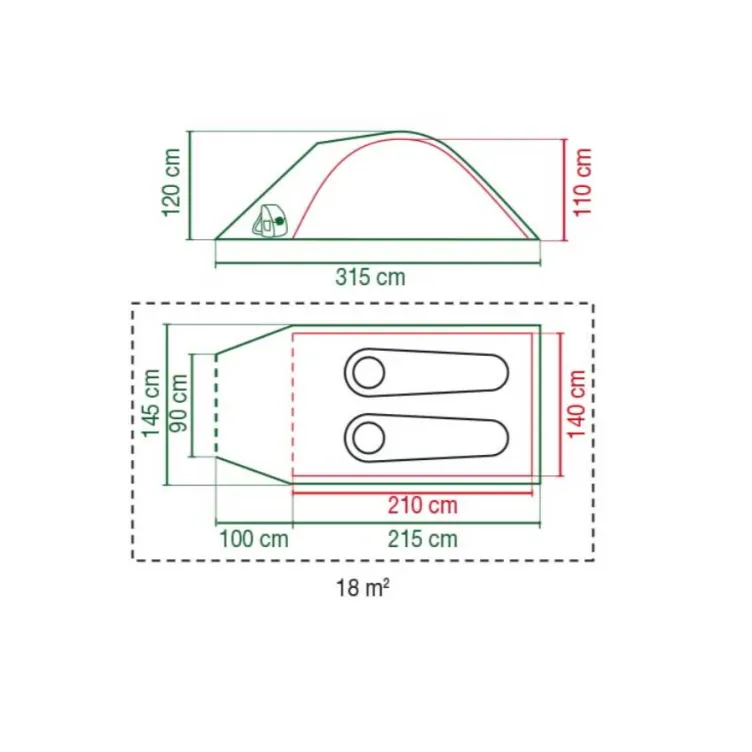 COLEMAN Šator Darwin 2+ Tent