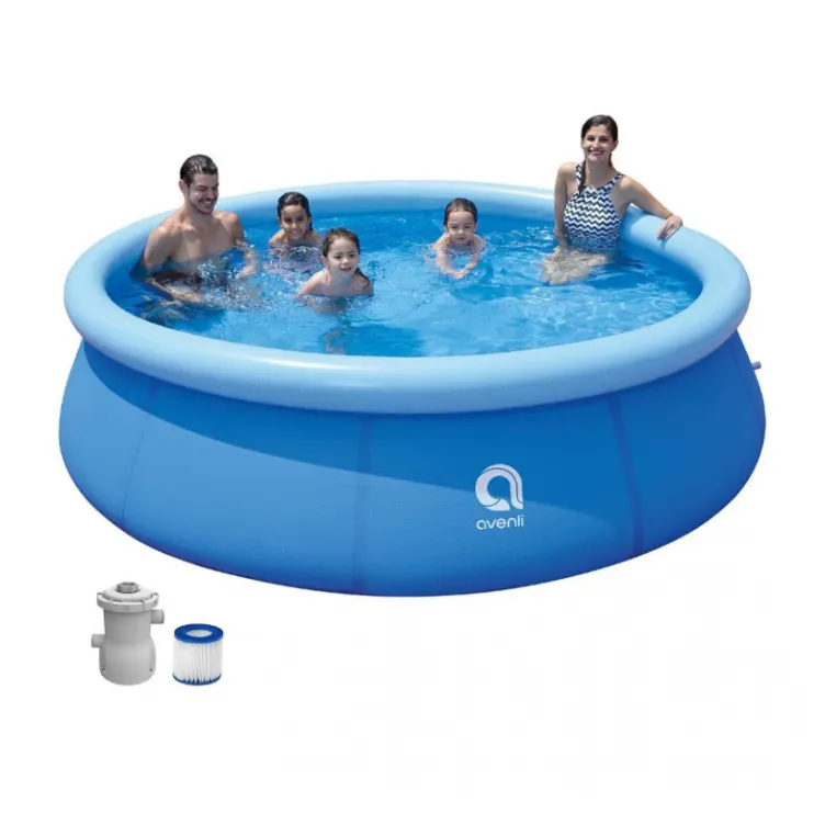 AVENLI Bazen za dvorište s pumpom 240x63 plavi