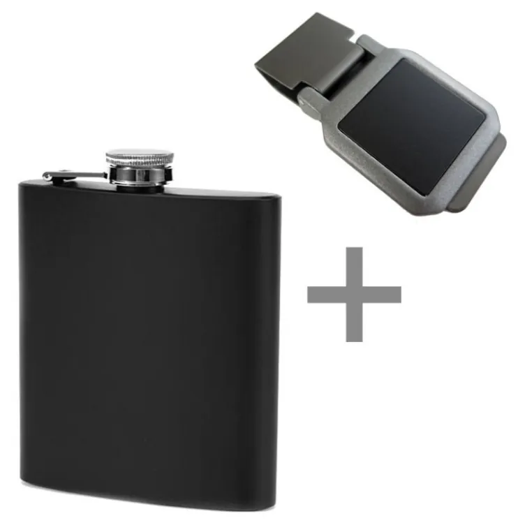 Poklon set pljoska i štipaljka za novac 