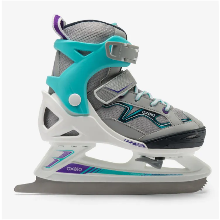 Klizaljke fit tirkizno sive za devojlčice 