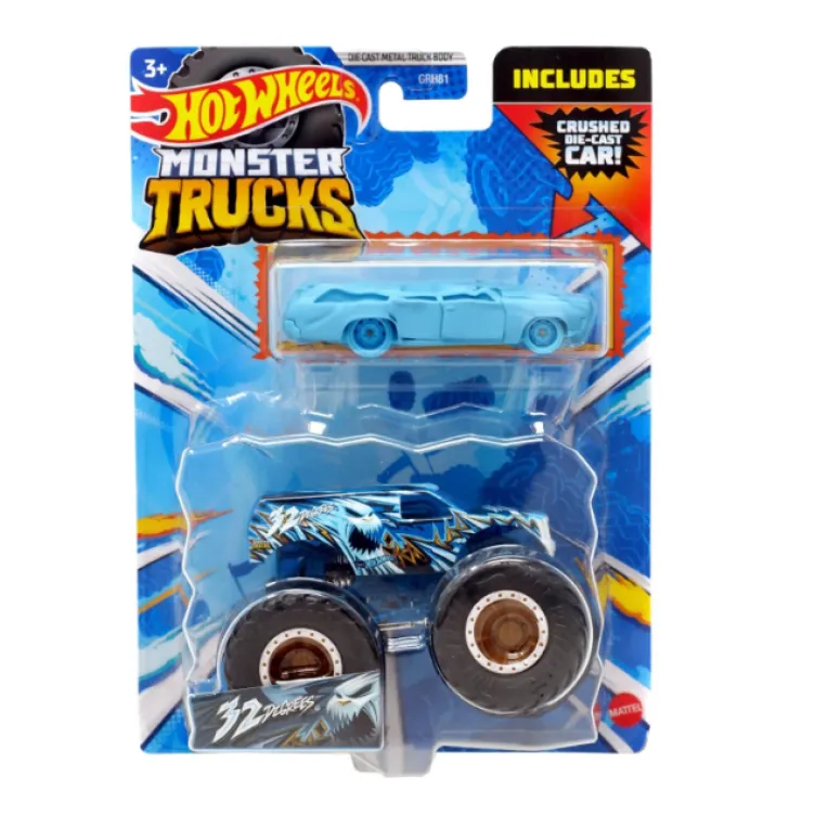 HotWheels Die Cast Monster Trucks 1:64 plava