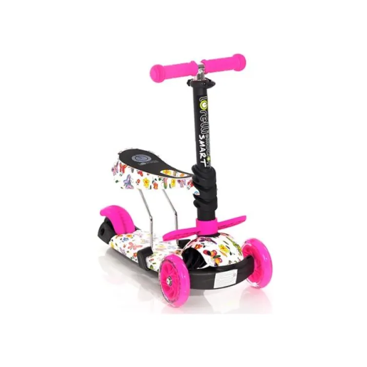 Dečiji trotinet smart pink butterfly