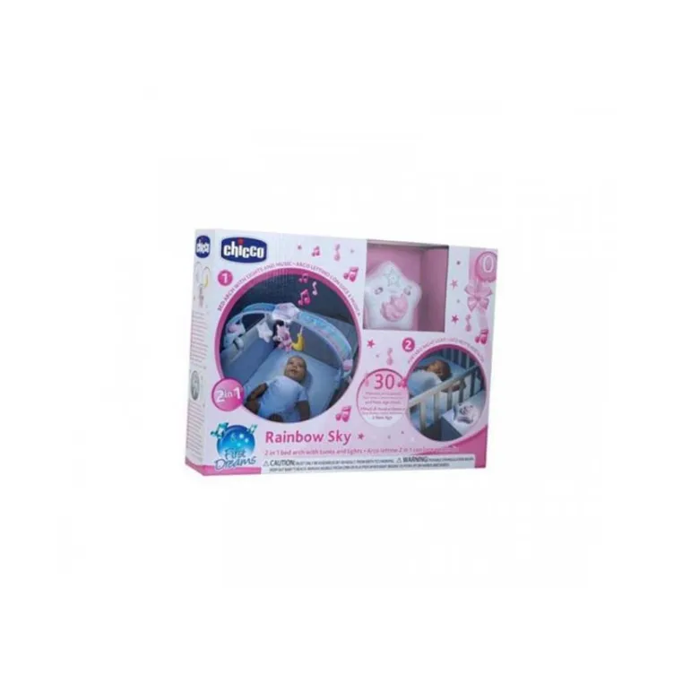  Igračka luk u duginim bojama 2u1, roze Chicco