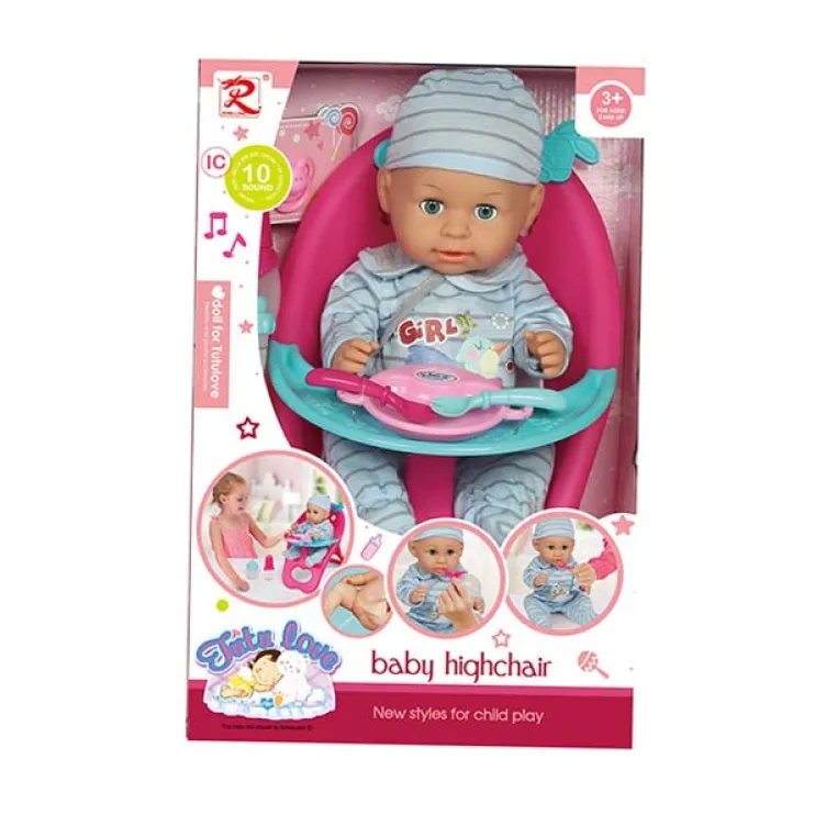 Lutka beba 35cm sa hranilicom i sa 10 zvukova 485372 Lutka beba 35cm sa hranilicom i sa 10 zvukova 485372