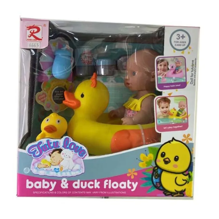 Lutka beba 25cm u setu sa čamcem patkom 173115 Lutka beba 25cm u setu sa čamcem patkom 173115