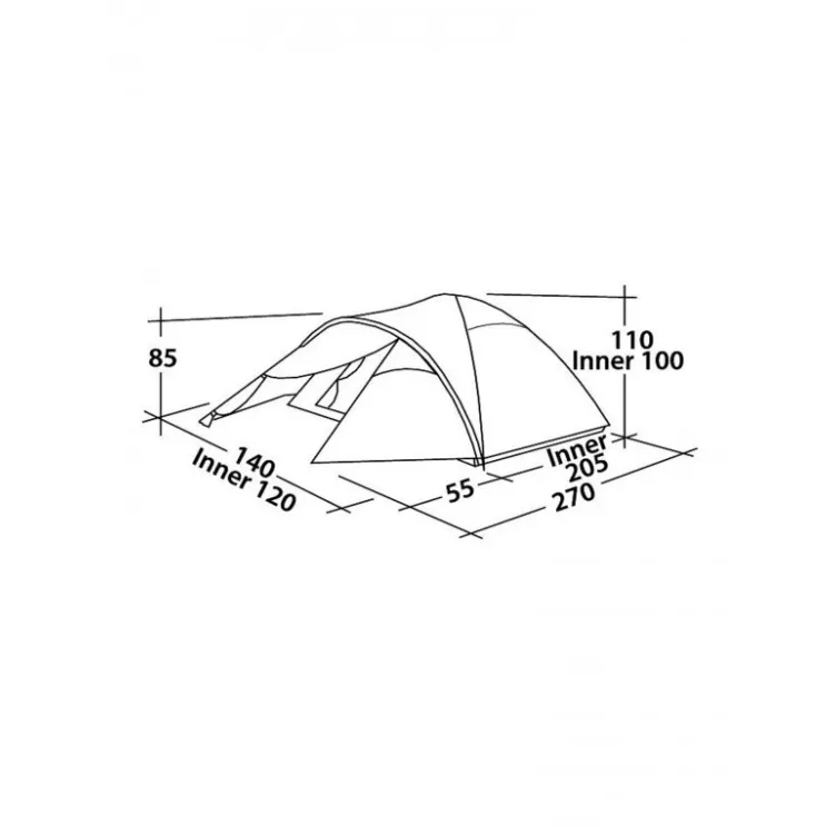 Šator za kampovanje QUASAR 200 Easy Camp