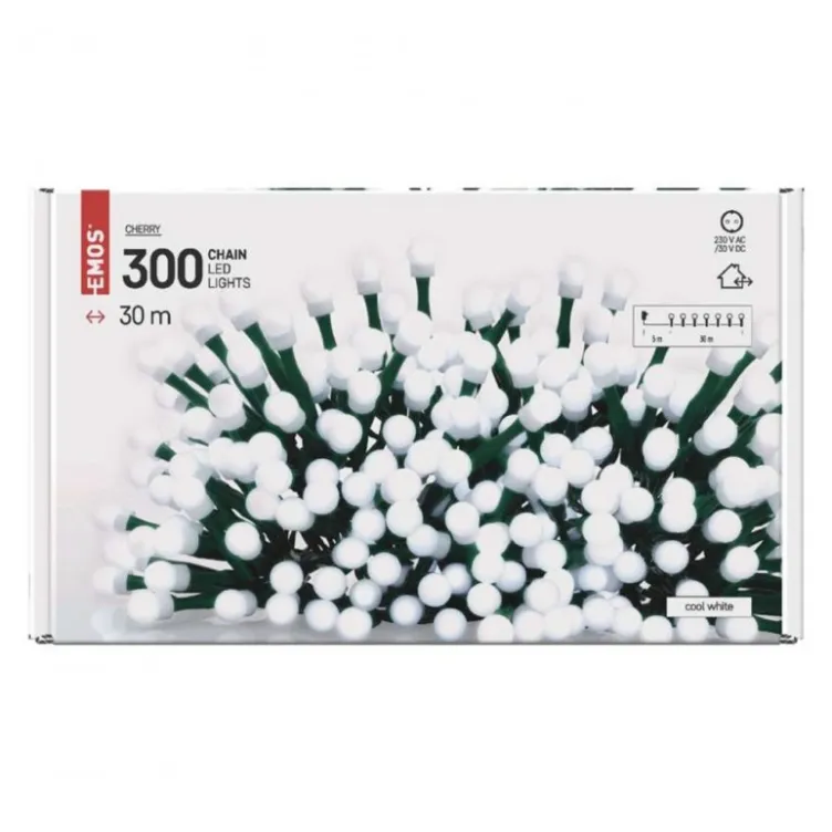 Emos LED svetlosni lanac cherry 300 LED 30m MTG-D5AC04