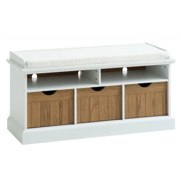 Klupa Olde 3 fioke bela hrast