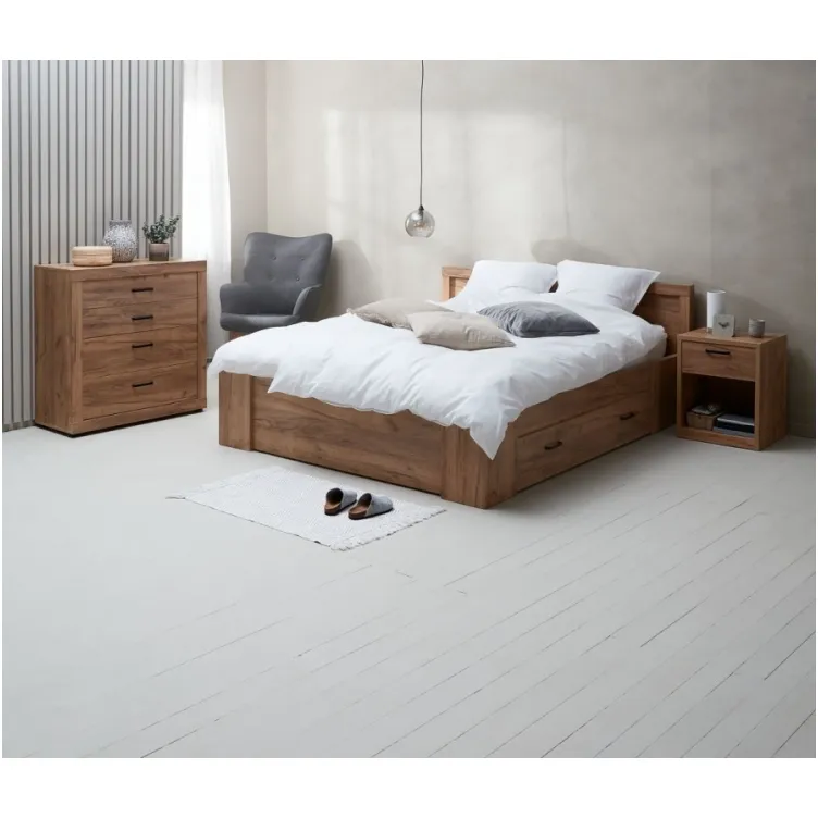 Komoda 4 fioke Renold hrast 