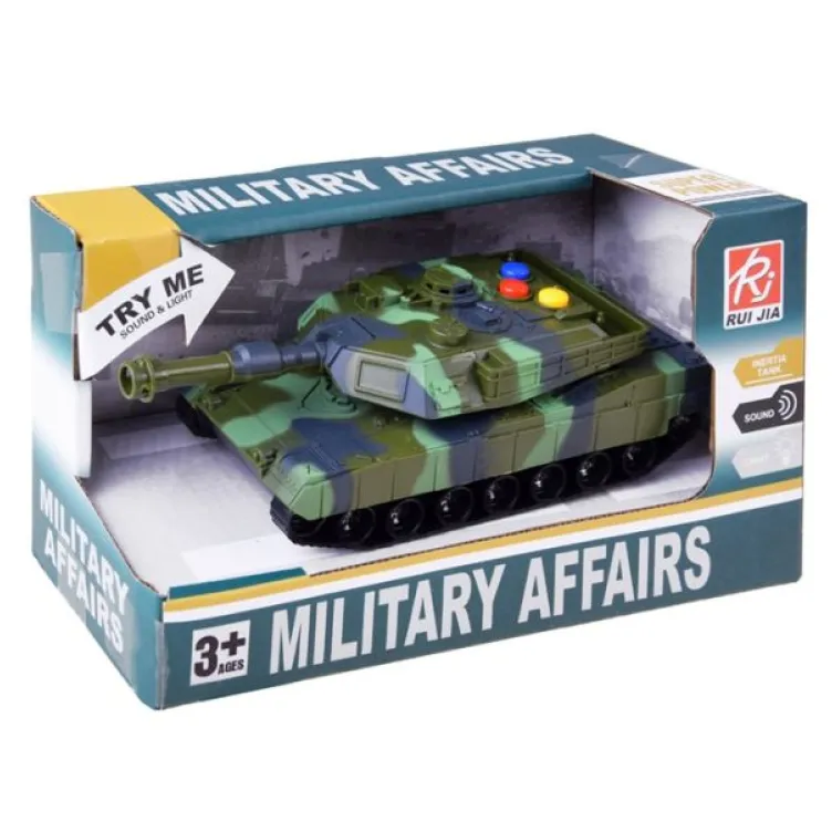 Igracka tenk sa muzikom I svetlom 3+