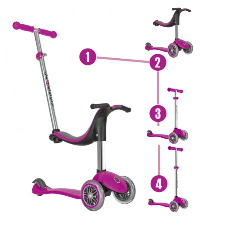 Gloobber trotinet EVO 4 in 1 Pink  18148