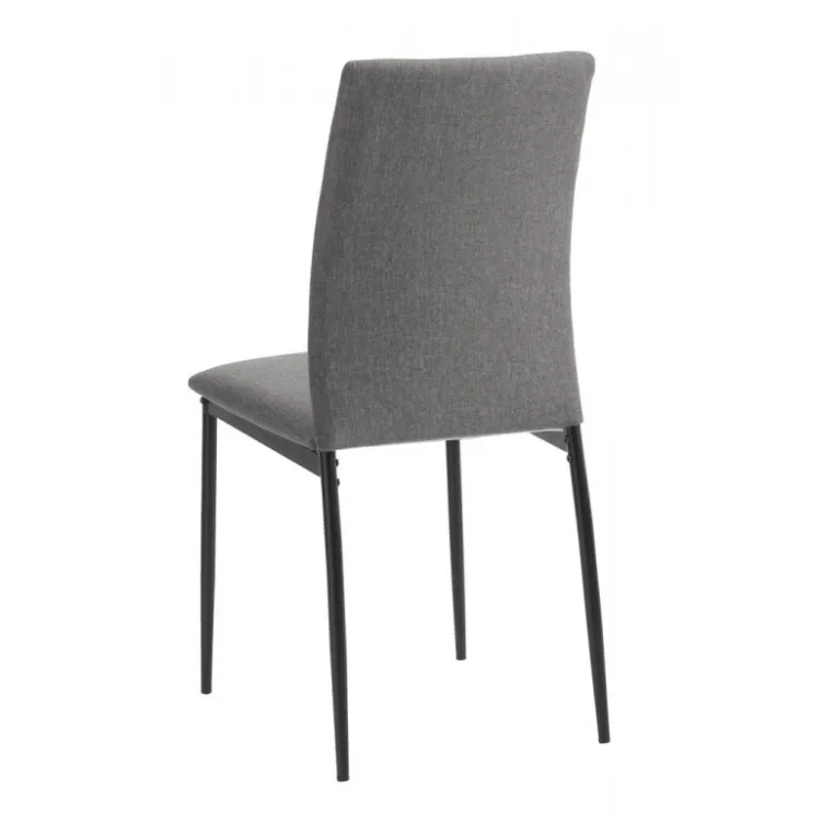 Trpezarijska stolica TRIKY siva/crna