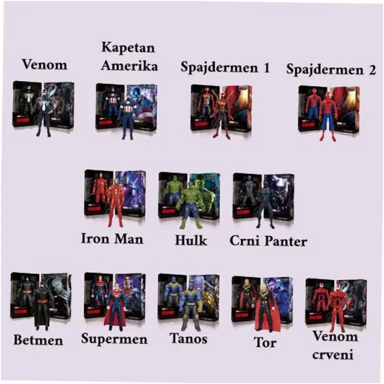 Akcione figure superheroji DC i Marvel 040280