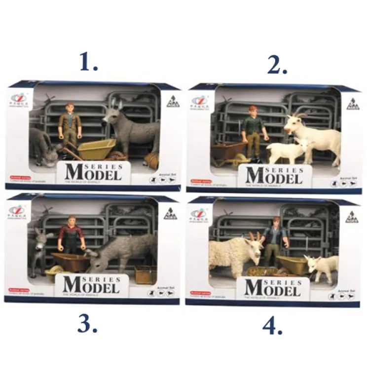 Set domaće životinje, kolica i farmer 724784